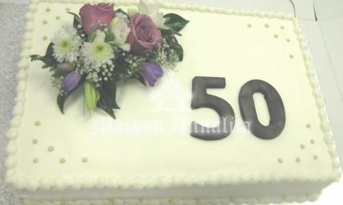 Flowerish Anniversary Cake
